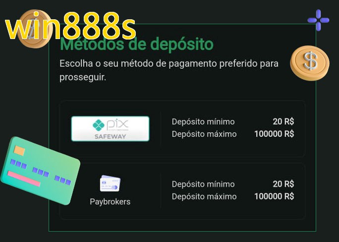 O cassino win888sbet oferece uma grande variedade de métodos de pagamento